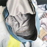 High Denim Multifunction Backpack School Bag Student
