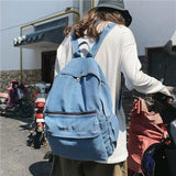 High Denim Multifunction Backpack School Bag Student