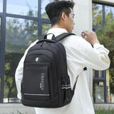 Men's Large-capacity Commuter Laptop Backpack 15.6 Inch Student Schoolbag