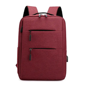 Men's Business Backpack USB Port Large Capacity 15.6-inch