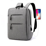 Men's Business Backpack USB Port Large Capacity 15.6-inch