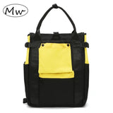 Harajuku Style Patchwork Travel Backpack Women Casual Tote Bag