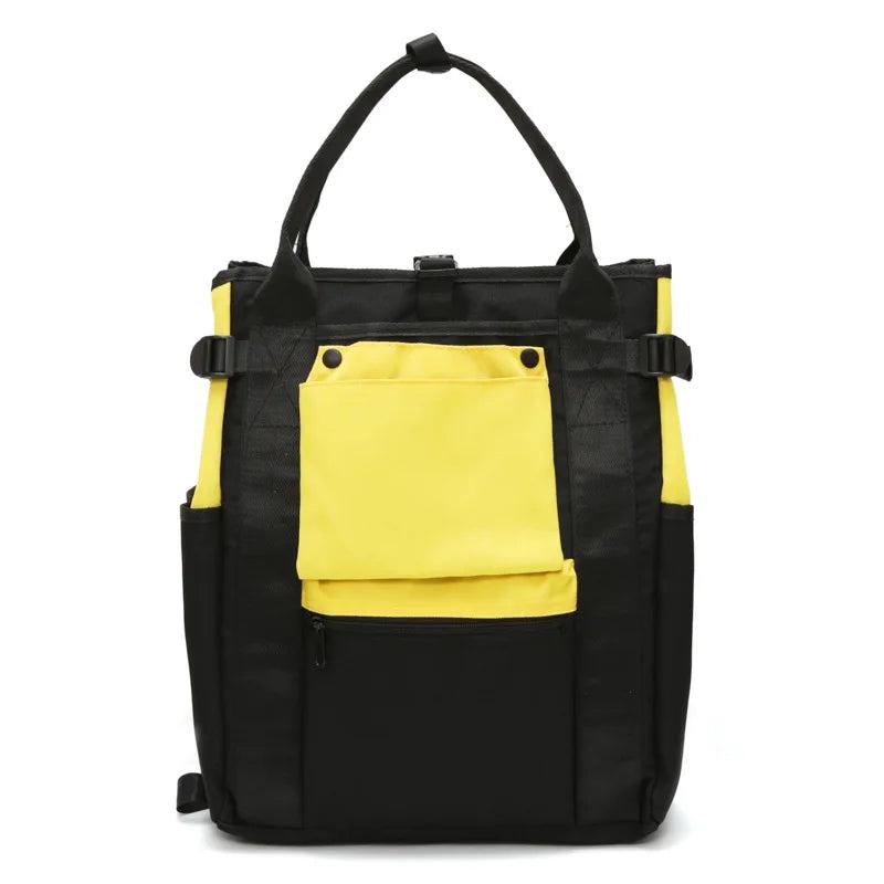 Harajuku Style Patchwork Travel Backpack Women Casual Tote Bag