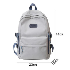 Women's Knit Backpack Ladies School Bag Large-capacity College Pattern