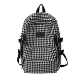 Women's Knit Backpack Ladies School Bag Large-capacity College Pattern