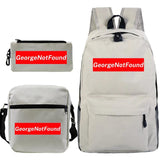 GeorgeNotFound Students Backpack Teenager Girls Boys School Bag