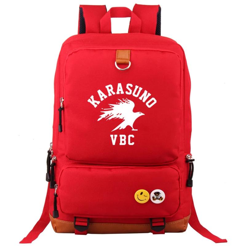 Anime Haikyuu Print Backpacks Teenager Boys Girls Bookbag School Bag Mochila