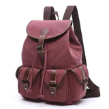 Lady Canvas Travel Backpack Casual Bag