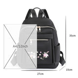 Chinese Style Embroidery Backpack Anti Theft Waterproof Nylon Bag