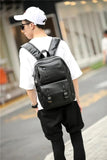 ETN BAG 081216 Leather Backpack Student School Bag