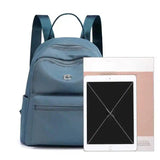 Women Nylon Backpack Lightweight Solid School Backpack