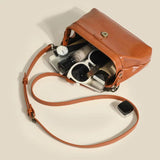 Retro Mini Shoulder Bag Crossbody Multi-pocket Wallet Leather Handbag