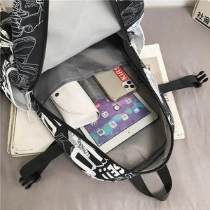 Ladies Men Backpack Laptop Book Bag School Bag Female Women Backpacks