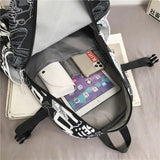 Ladies Men Backpack Laptop Book Bag School Bag Female Women Backpacks