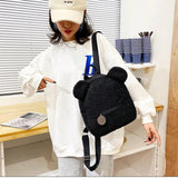 Personalized Bear Backpacks Kid's Lightweight Plush Preschool Bag