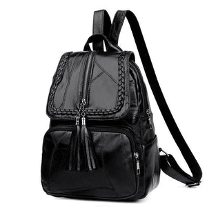 Women's PU Leather Backpack School Bag Waterproof Travel Multi-Function Y13
