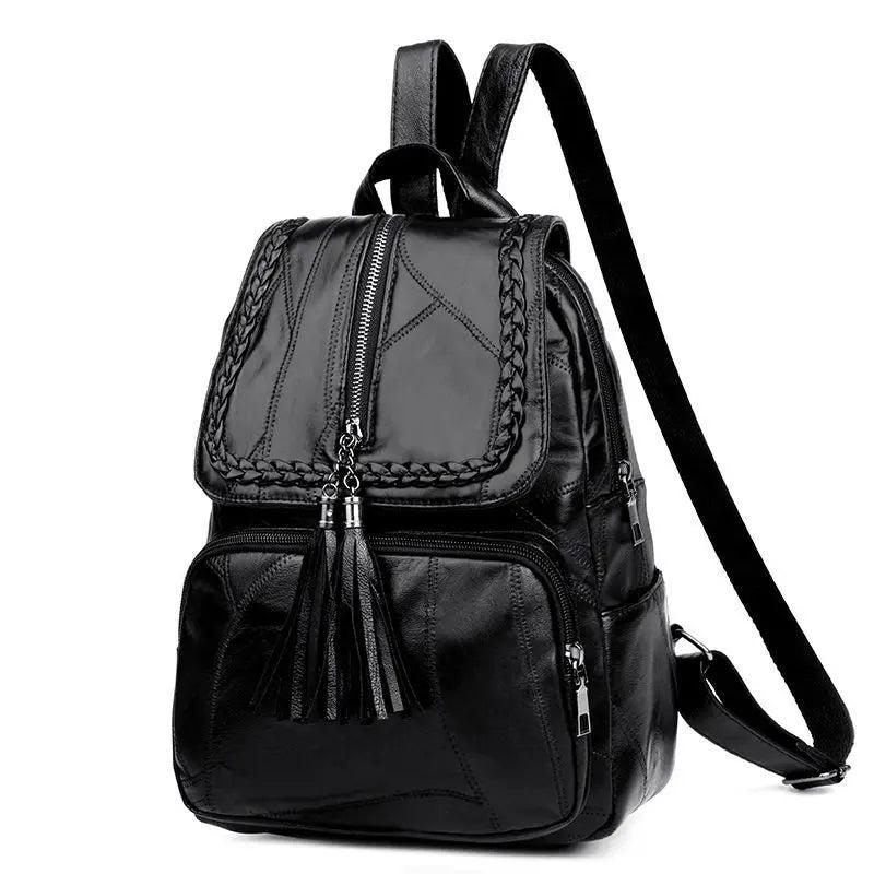 Women's PU Leather Backpack School Bag Waterproof Travel Multi-Function Y13