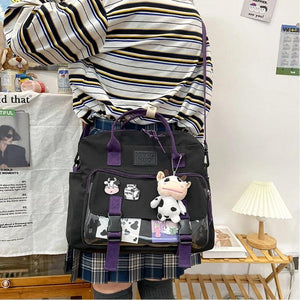 Women Multifunctional Backpack Female Portable Travel Bag Student Schoolbag