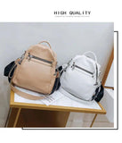 Retro Women Backpack Anti-theft Shoulder Bag Schoolbag