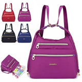 Women Dual-Use Backpack Waterproof Outdoor Shoulder Bag