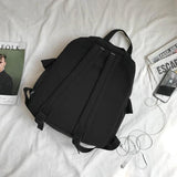 Nylon Waterproof Women Backpack Anti-theft Shoulder Bag