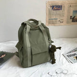 Nylon Waterproof Women Backpack Anti-theft Shoulder Bag