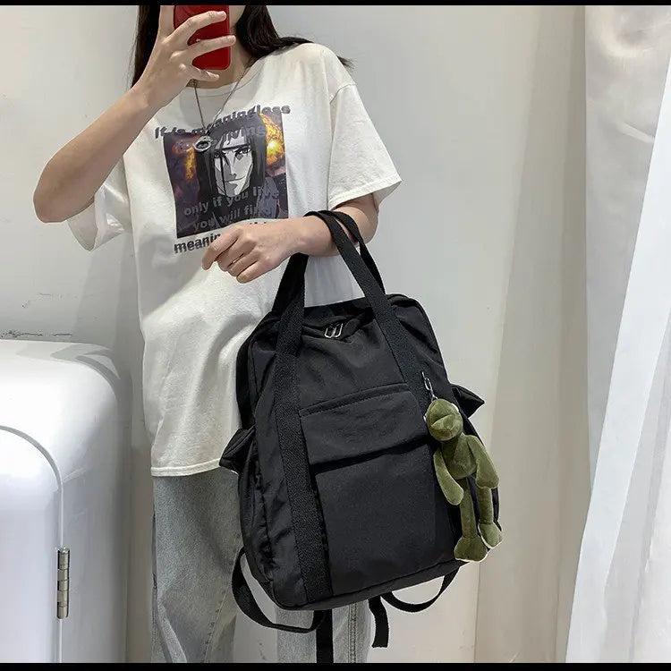 Nylon Waterproof Women Backpack Anti-theft Shoulder Bag