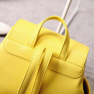 Women Backpacks Female Lady Tassel String Solid Girls School Bag