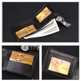 Men's Bifold PU Leather Wallet Billfold Purse