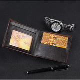 Men's Bifold PU Leather Wallet Billfold Purse