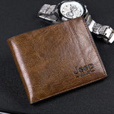 Men's Bifold PU Leather Wallet Billfold Purse