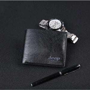 Men's Bifold PU Leather Wallet Billfold Purse