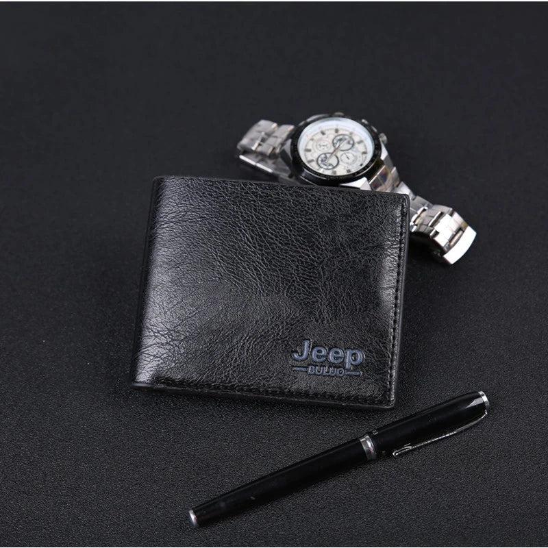 Men's Bifold PU Leather Wallet Billfold Purse
