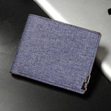 Denim Wallet Fashionable Youth Horizontal Wallet Large Capacity