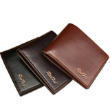 Short Bifold Men Casual Wallet with Coin Pocket