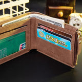Men's Leather Wallet with US Dollar Design