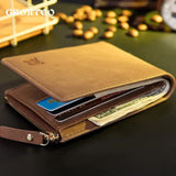 Men's Leather Wallet with US Dollar Design