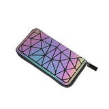 Geometric Women's Wallet Luminous Purse Bag