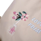 Women Embroidery Backpack Rucksack School Shoulder Bag