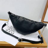 Women Chain Fanny Pack Female Waist Bag Belt Bag