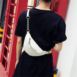 Women Chain Fanny Pack Female Waist Bag Belt Bag