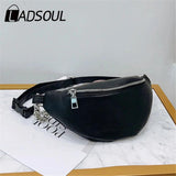 Women Chain Fanny Pack Female Waist Bag Belt Bag