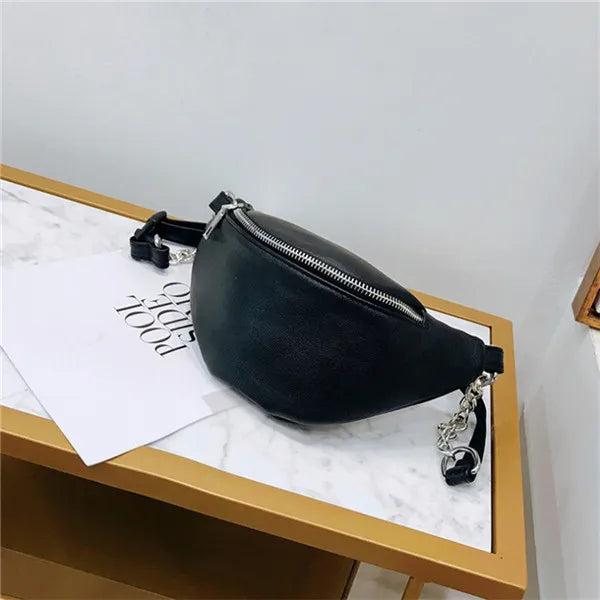 Women Chain Fanny Pack Female Waist Bag Belt Bag