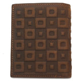 Men's Leather Lattice Wallet Real & Classical