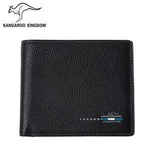 Kangaroo Kingdom Men's Leather Wallet Slim Purse Short