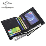 Kangaroo Kingdom Men's Leather Wallet Slim Purse Short
