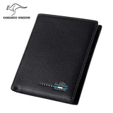 Kangaroo Kingdom Men's Leather Wallet Slim Purse Short