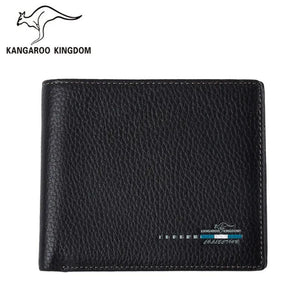 Kangaroo Kingdom Men's Leather Wallet Slim Purse Short