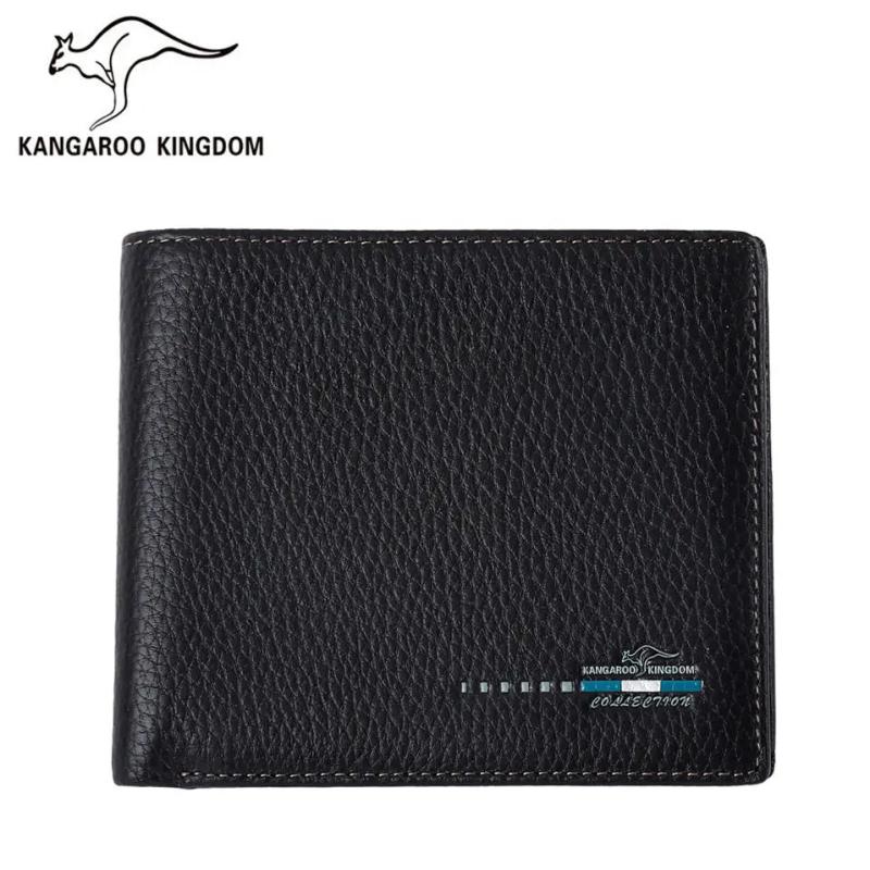 Kangaroo Kingdom Men's Leather Wallet Slim Purse Short