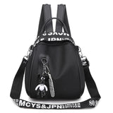 Geestock Letter Shoulder Strap Women Backpack Small Pendant